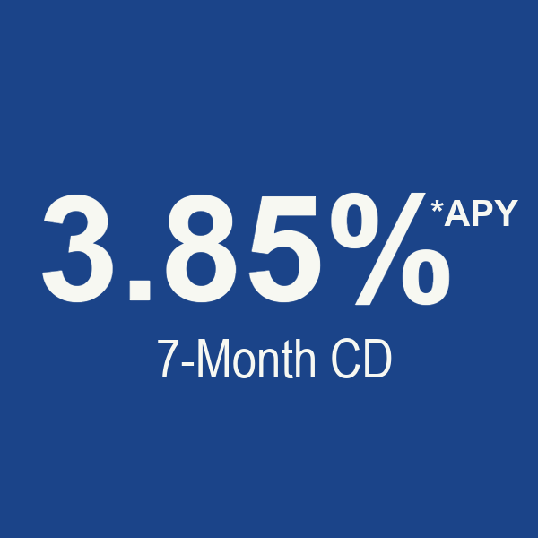 3.85% - 7 month CD