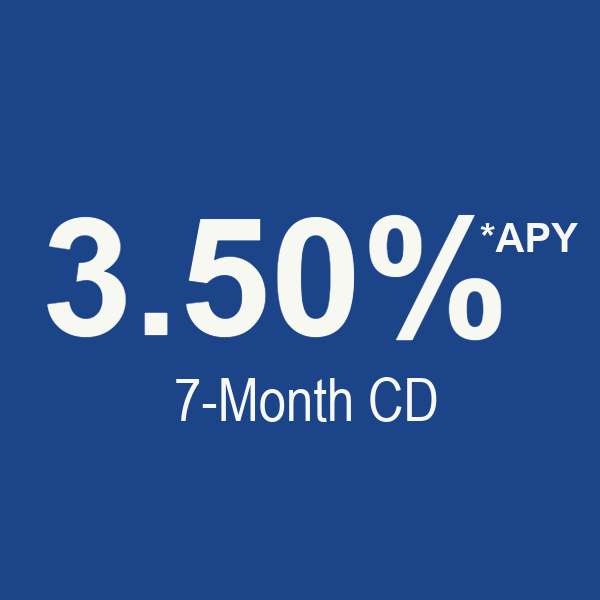 3.50% - 7 month CD