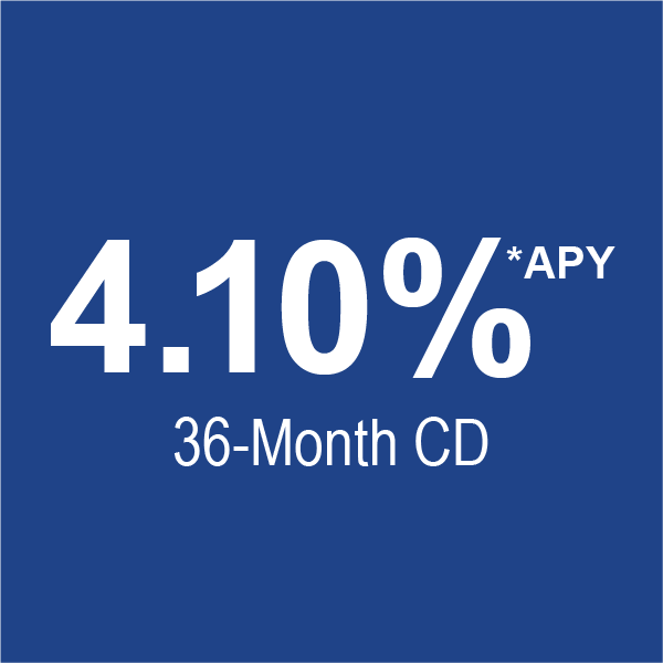 4.10% - 36 month CD